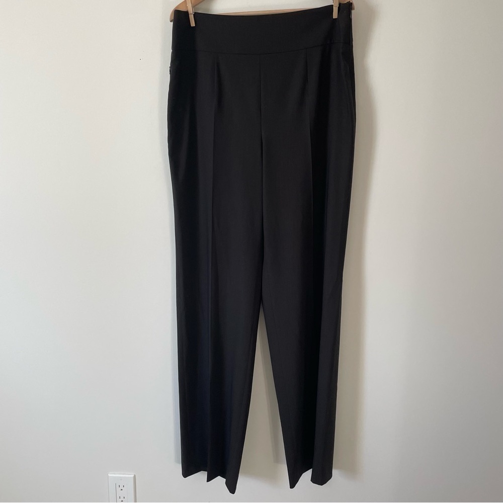 Akris Punto Pleated Wide Leg  Wool Pants